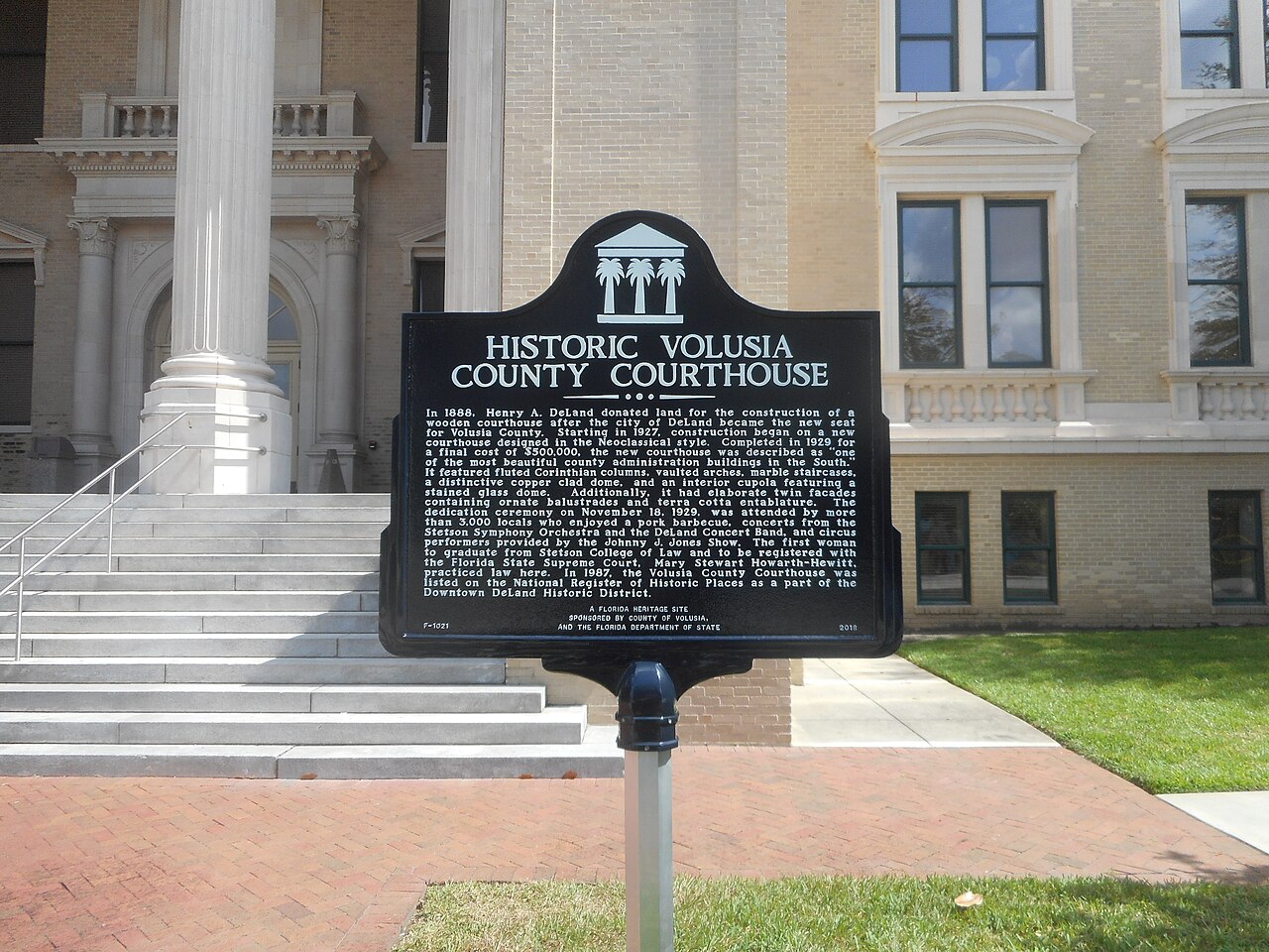 Volusia County Courthouse — jurisdiction for the Daytona Beach case.